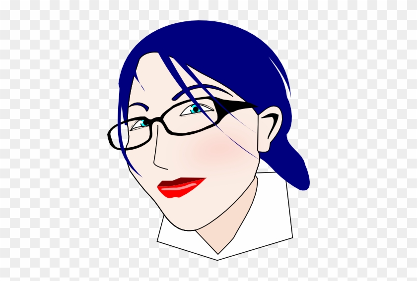 Blue Haired Woman Svg Clip Arts 408 X 595 Px - Blue Haired Woman Svg Clip Arts 408 X 595 Px #1537307