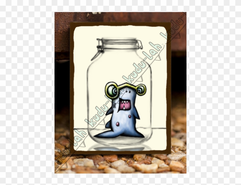 Shark Jr Mason Jar Critter By Kudu-lah / Awesome Critter - Shark Jr Mason Jar Critter By Kudu-lah / Awesome Critter #1537389