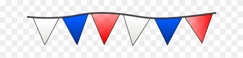 White Blue And Red Triangle Pennants - White Blue And Red Triangle Pennants #1537688