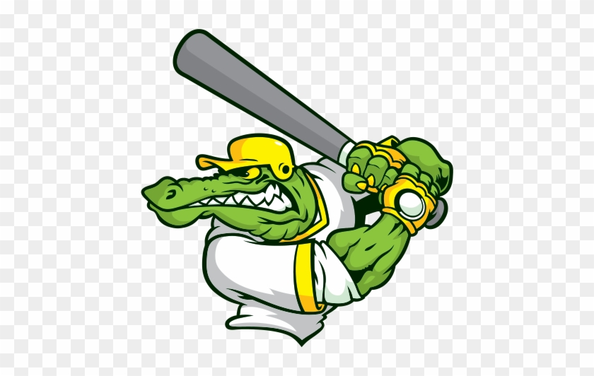 Printed Vinyl Gator Baseball Player - Printed Vinyl Gator Baseball Player #1537845