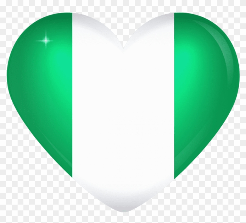 Download Nigeria Large Heart Flag Clipart Png Photo - Download Nigeria Large Heart Flag Clipart Png Photo #1538356