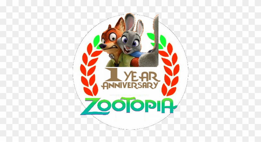 Zootopia 1-year Anniversary Badge By Lorenzsandi - Zootopia 1-year Anniversary Badge By Lorenzsandi #1538442