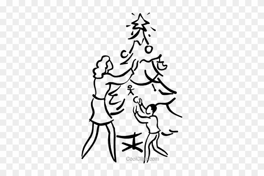 Christmas Scene Royalty Free Vector Clip Art Illustration - Christmas Scene Royalty Free Vector Clip Art Illustration #1538939
