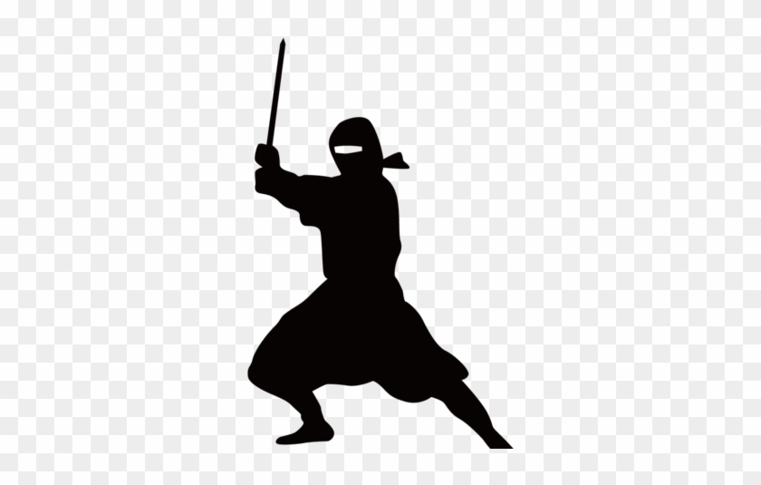 Japan Clipart Ninja Silhouette - Japan Clipart Ninja Silhouette #1539018