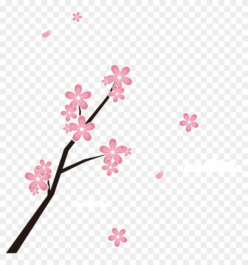 Japan Blossom Branches And Petals Transprent Png - Japan Blossom Branches And Petals Transprent Png #1539181
