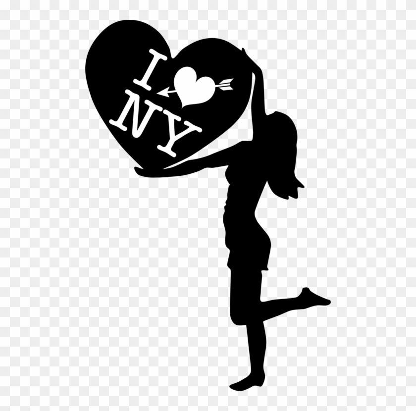 Silhouette Female Woman Love Heart - Silhouette Female Woman Love Heart #1539278