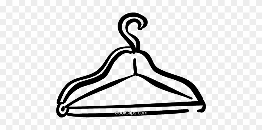 Clothes Hanger Royalty Free Vector Clip Art Illustration - Clothes Hanger Royalty Free Vector Clip Art Illustration #1539326