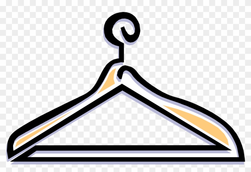 Vector Illustration Of Clothes Hanger Or Coat Hanger - Vector Illustration Of Clothes Hanger Or Coat Hanger #1539331