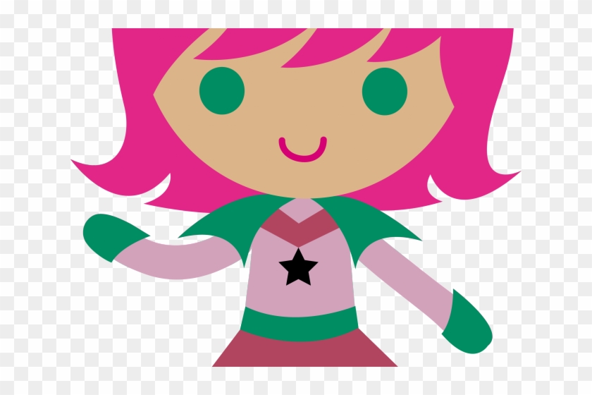 Pink Hair Clipart Alien Girl - Pink Hair Clipart Alien Girl #1539387