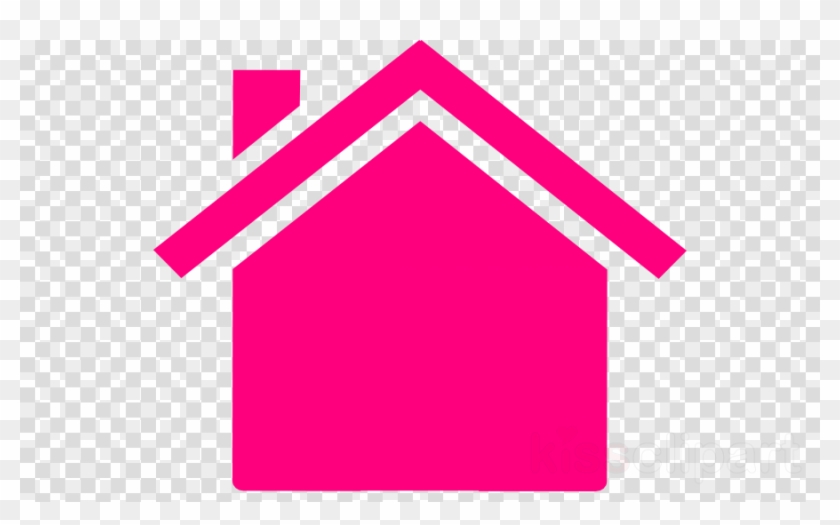 One Story Pink House Clipart House Home Clip Art - One Story Pink House Clipart House Home Clip Art #1539497