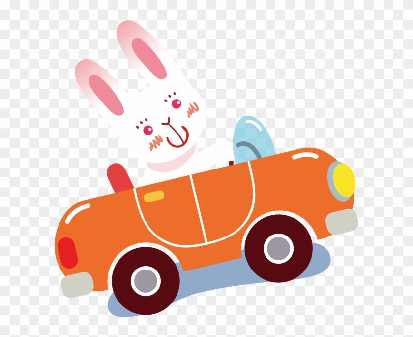 Cartoon Clip Art Painted Orange Bunny - Cartoon Clip Art Painted Orange Bunny #1539625