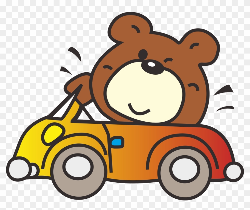 Bear Car Clip Art - Bear Car Clip Art #1539632