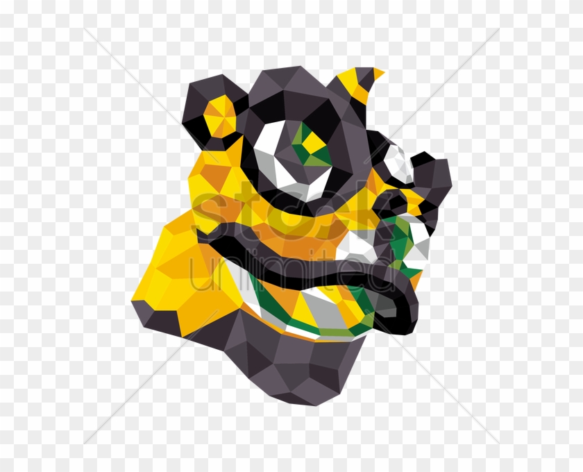 Lion Head Geometric Design Vector Image Graphic - Lion Head Geometric Design Vector Image Graphic #1539849