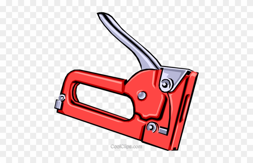 Staple Gun Royalty Free Vector Clip Art Illustration - Staple Gun Royalty Free Vector Clip Art Illustration #1539909