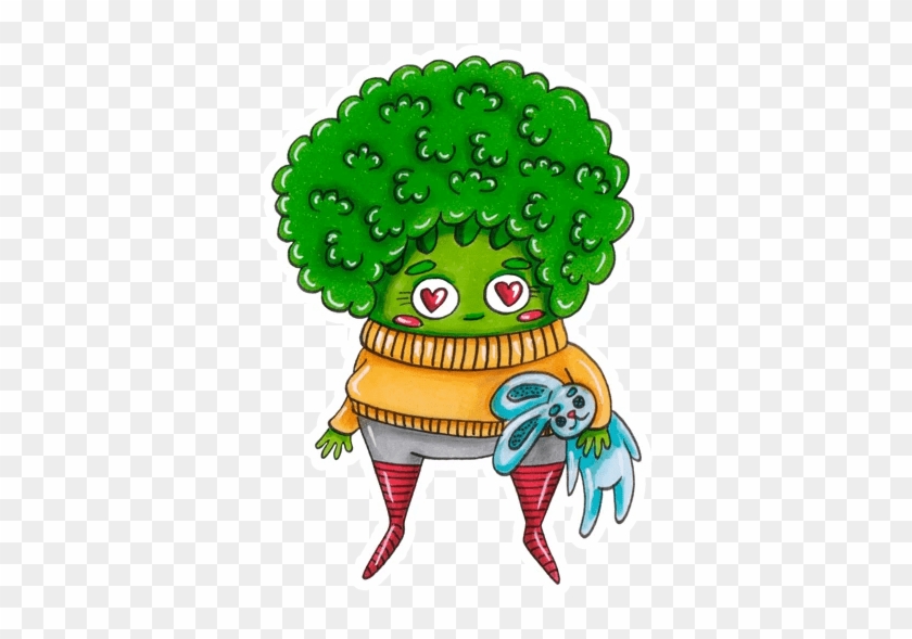 “little Broccoli” Stickers Set For Telegram - “little Broccoli” Stickers Set For Telegram #1540057