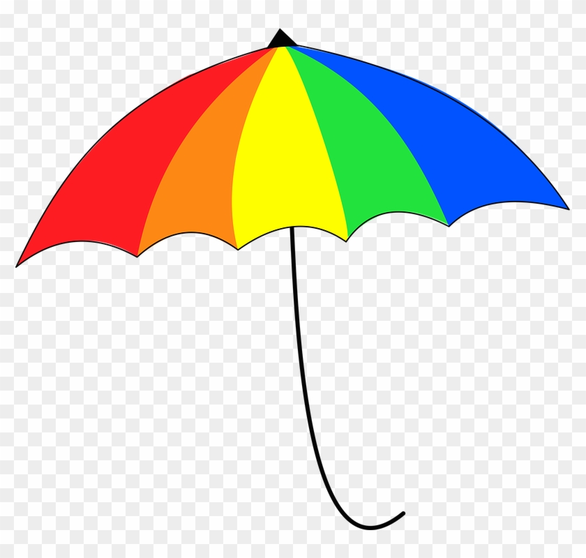 Umbrella Colorful Rainbow - Umbrella Colorful Rainbow #1540369