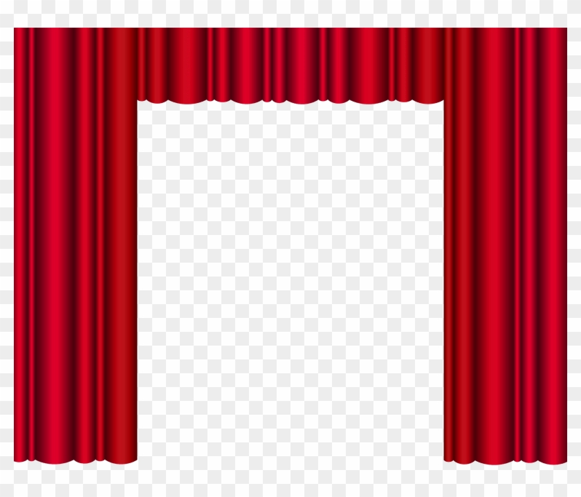 Red Theater Curtain Clipart - Red Theater Curtain Clipart #1540832