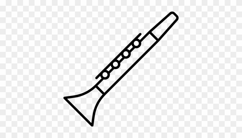 Inclined Clarinet Vector - Inclined Clarinet Vector #1540846