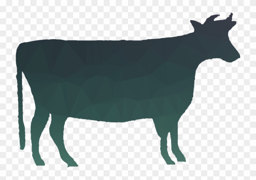 Cow Silhouette Clipart Beef Cattle Holstein Friesian - Cow Silhouette Clipart Beef Cattle Holstein Friesian #1540895