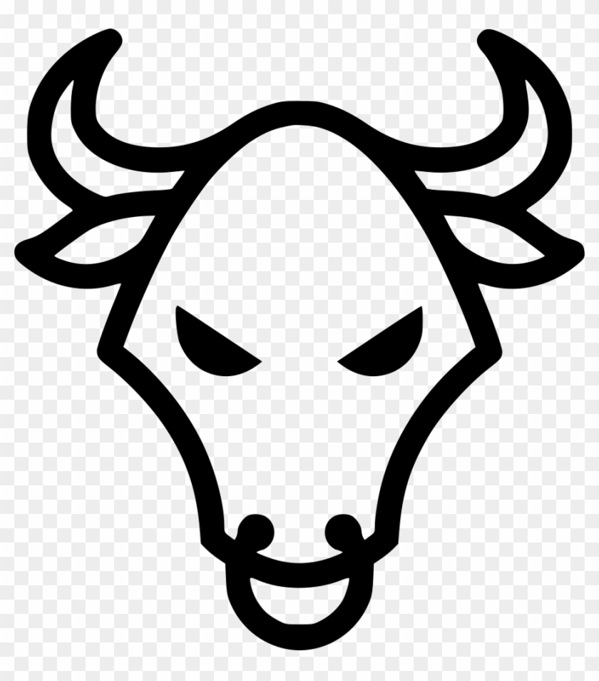 Clip Free Download Bull Svg Symbol - Clip Free Download Bull Svg Symbol #1541021