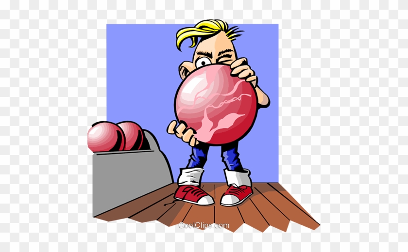 Bowler Eyeing The Target Royalty Free Vector Clip Art - Bowler Eyeing The Target Royalty Free Vector Clip Art #1541093