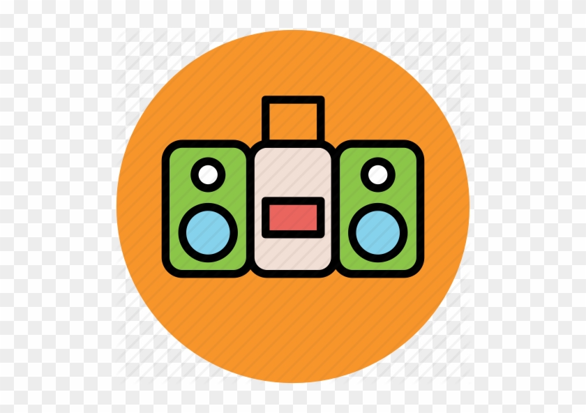 Circular By Vectors Market Boombox Ghetto Blaster - Circular By Vectors Market Boombox Ghetto Blaster #1541296