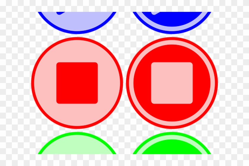 Pause Button Clipart Red - Pause Button Clipart Red #1541412