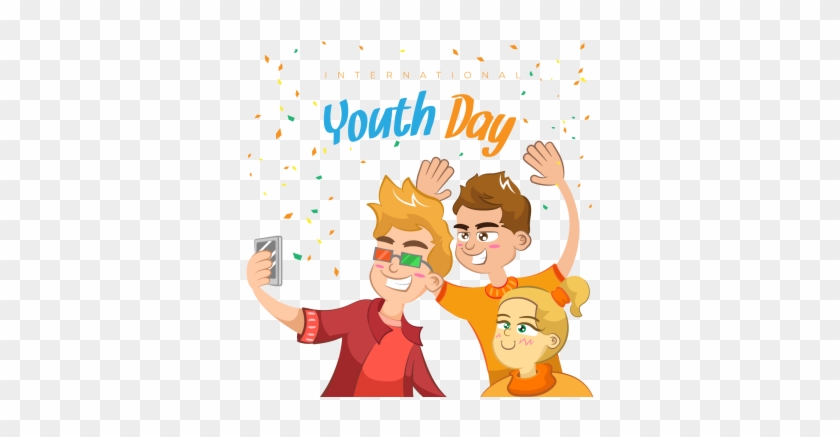 Happy Youth Day Background With People Having Fun, - Happy Youth Day Background With People Having Fun, #1541574