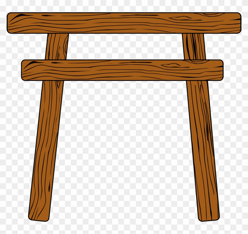 Wood Table Torii Gate Chair - Wood Table Torii Gate Chair #1541661