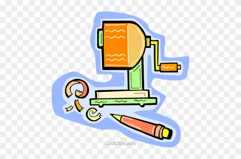 Pencil Sharpener Royalty Free Vector Clip Art Illustration - Pencil Sharpener Royalty Free Vector Clip Art Illustration #1542024