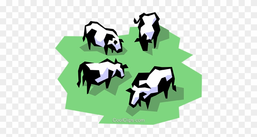 Dairy Cows Royalty Free Vector Clip Art Illustration - Dairy Cows Royalty Free Vector Clip Art Illustration #1542165