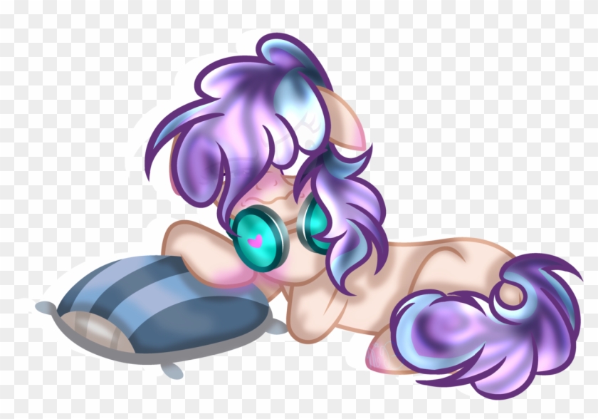 Macaroonburst, Blushing, Earth Pony, Female, Headphones, - Macaroonburst, Blushing, Earth Pony, Female, Headphones, #1542268