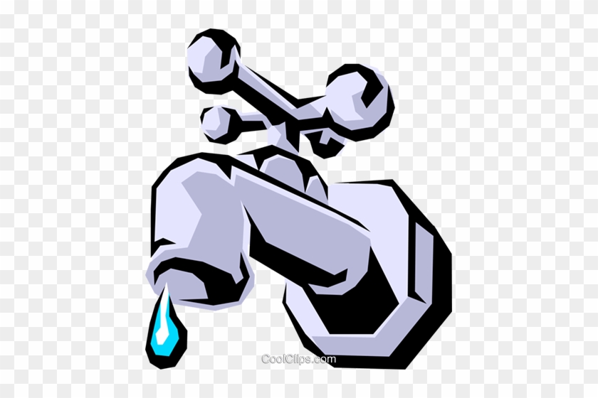 Water Faucet Royalty Free Vector Clip Art Illustration - Water Faucet Royalty Free Vector Clip Art Illustration #1542325