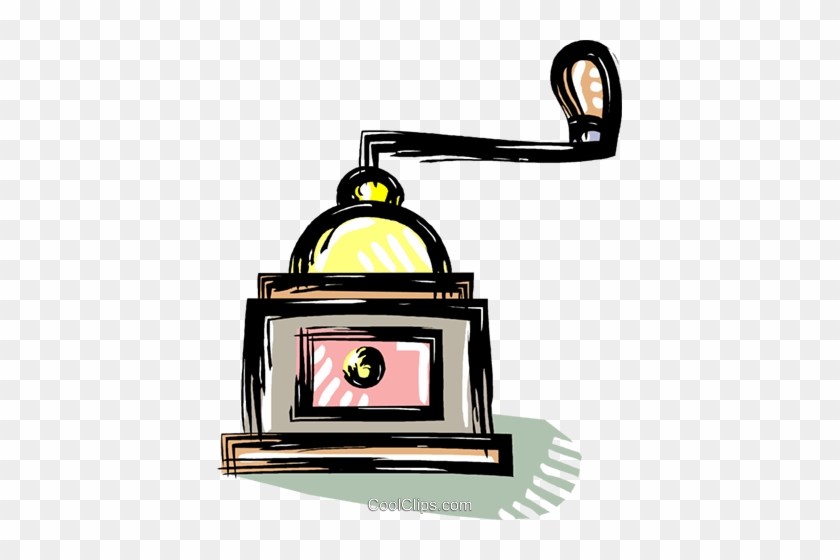 Coffee Grinder Royalty Free Vector Clip Art Illustration - Coffee Grinder Royalty Free Vector Clip Art Illustration #1542632