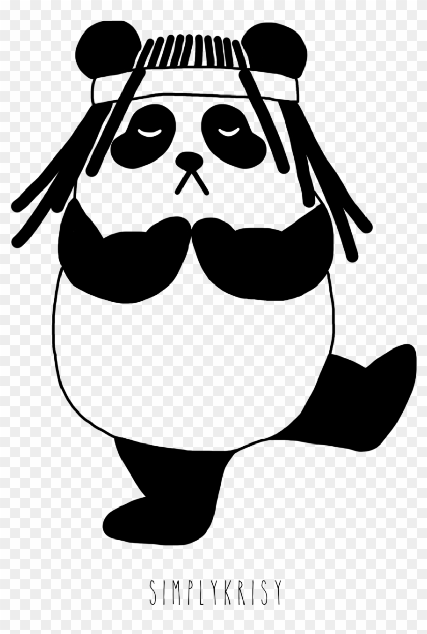 Cartoon Panda With Dreads - Cartoon Panda With Dreads #1542760