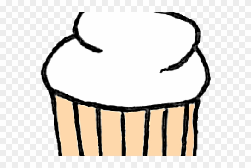 Vanilla Cupcake Clipart Black And White - Vanilla Cupcake Clipart Black And White #1543214