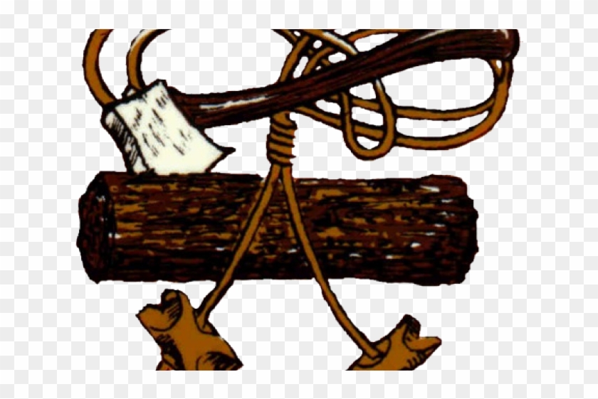 Axe Clipart Wooden Log - Axe Clipart Wooden Log #1543826