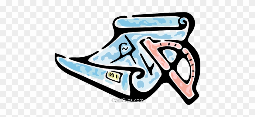 Protractor Royalty Free Vector Clip Art Illustration - Protractor Royalty Free Vector Clip Art Illustration #1544153