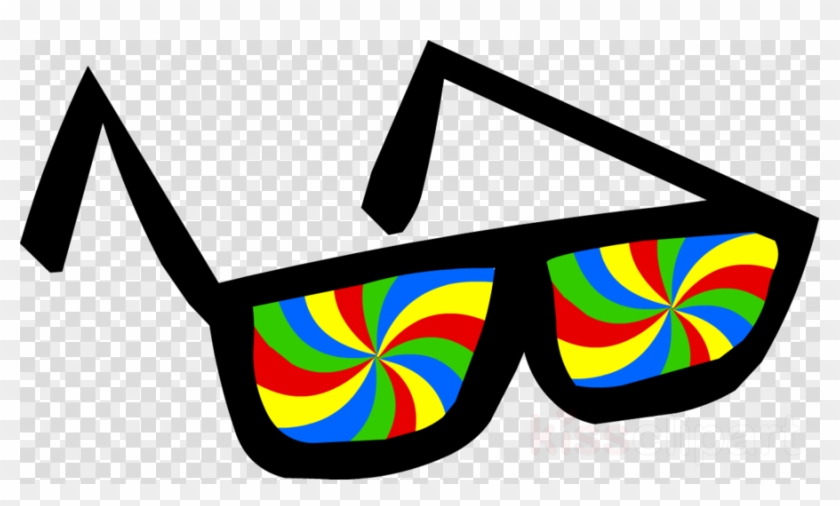 Oculos Arco Iris Clipart Glasses Club Penguin Clip - Oculos Arco Iris Clipart Glasses Club Penguin Clip #1544313