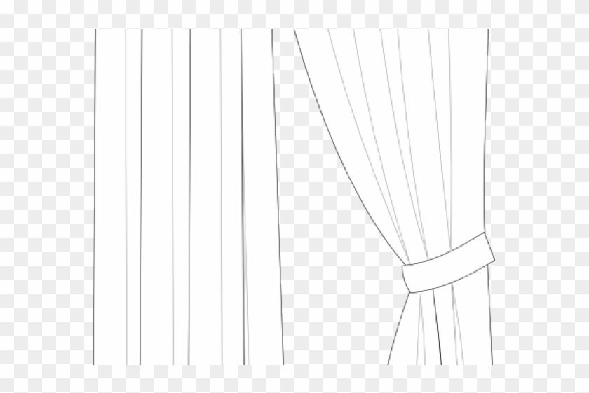 Curtain Clipart Outline - Curtain Clipart Outline #1544331
