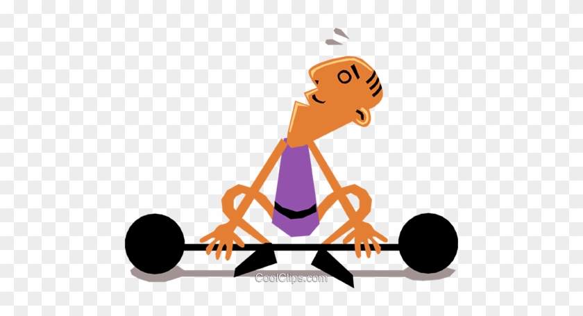 Weightlifter Royalty Free Vector Clip Art Illustration - Weightlifter Royalty Free Vector Clip Art Illustration #1544519