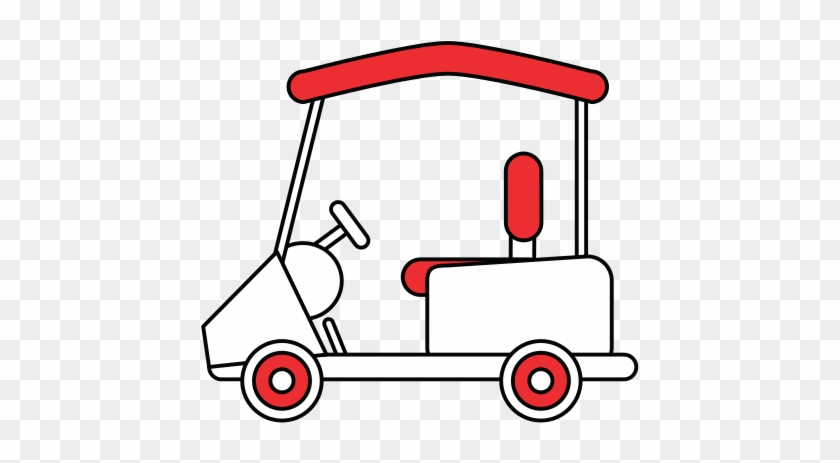 Cartoon Golf Cart Vehicle - Cartoon Golf Cart Vehicle #1544738