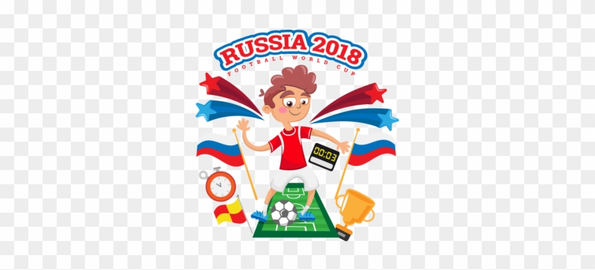 Russia 2018 World Cup Soccer Player Surrounded By Soccer - Russia 2018 World Cup Soccer Player Surrounded By Soccer #1544775