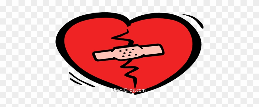 Broken Heart Royalty Free Vector Clip Art Illustration - Broken Heart Royalty Free Vector Clip Art Illustration #1544838