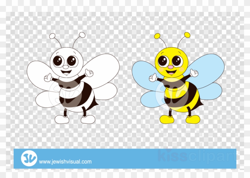 Cartoon Clipart Honey Bee Clip Art - Cartoon Clipart Honey Bee Clip Art #1544933