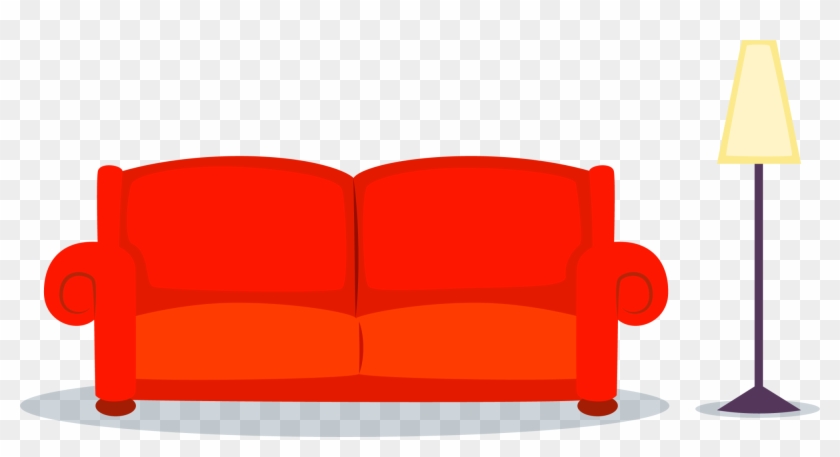 Sofa Cartoon Wiado Red - Sofa Cartoon Wiado Red #1545170