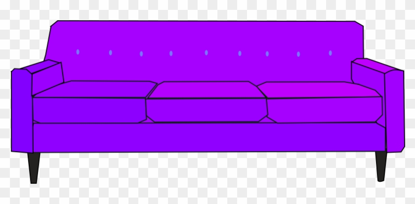 Clipart - Purple Sofa - Clipart - Purple Sofa #1545194