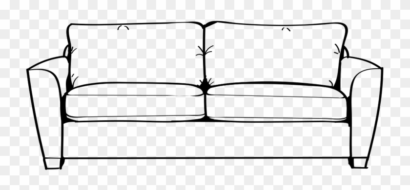 Dimensional Line Drawing For The Kirkwood Sofa - Dimensional Line Drawing For The Kirkwood Sofa #1545196
