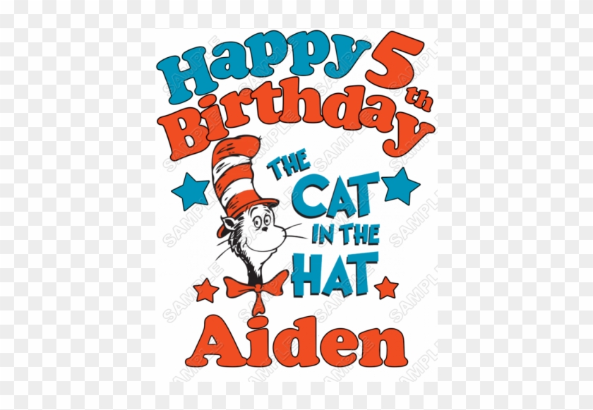 Seuss Cat Hat Birthday Personalized Custom T Shirt - Seuss Cat Hat Birthday Personalized Custom T Shirt #1545340