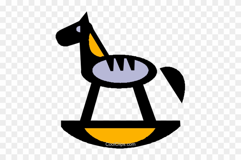 Rocking Horses Royalty Free Vector Clip Art Illustration - Rocking Horses Royalty Free Vector Clip Art Illustration #1545508